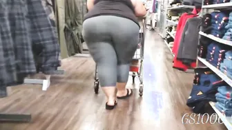 Candid mega butt bbw