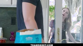 Small 19 Year Old Gets Vagina Ruined inside Kitchen