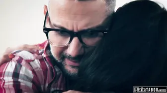 Stepdad fucks stepteen so she will stay