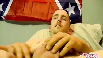 Robert gets his big cock sucked after showing off his body