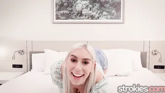 Strokies Blonde Kay Lovely Shows Off Big Tits