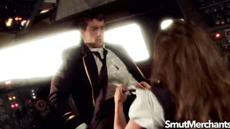 Stewardess Madelyn Marie Fucks the Pilot