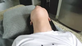 beautiful teen gets a hot facial from stepdad