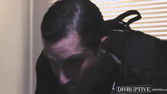 Straight stud Jack Hunter rawfucked by sexy officer Nick Capra in office