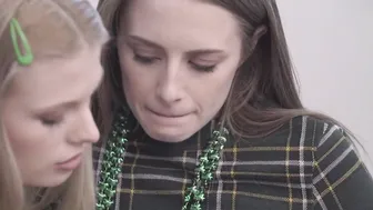 Lovely lesbians kyler quinn and sophie sparks st pattys day
