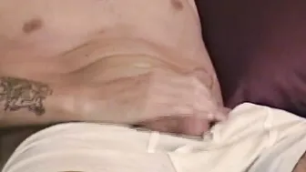 Big dicked butt buddy receives a blowjob from fat gay man