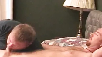 Long dick amateur blown slowly by chubby cock lover