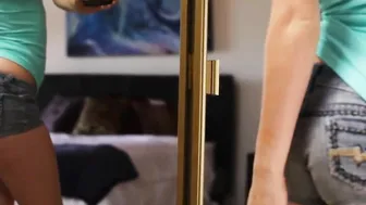 sexy blonde lesbian fuck with tiny babysitter