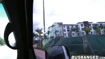 Blond Bombshell Kara Lee Rides A Stranger's Bus For Cash In Public