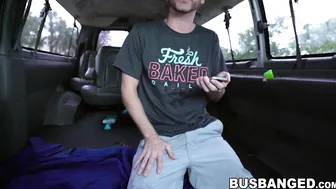 Blond Bombshell Kara Lee Rides A Stranger's Bus For Cash In Public