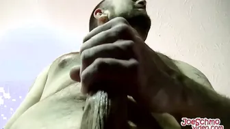 Horny Joe loves to suck Wade big cock after showing it off