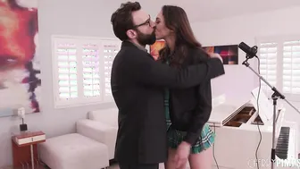 Tempting Her Piano Professor Skinny Brunette Andi Rose Seduces Alex Legend