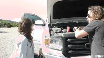 Step Sister Aubree ValentineTempts Step bro With her All Natural Real Tits and Trimmed Pussy