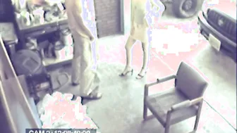 Hot Blonde gets Fucked on garage on cam