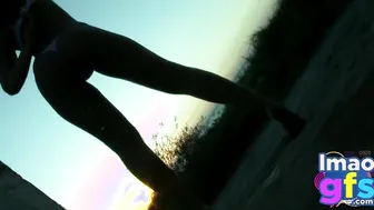 Sweet Paul showing medium tits and ass Nude in Abandone House 2