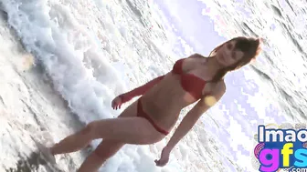 Hotty Paul showing perfect breast and ass Lingerie Beach 2