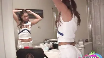 Sexy Cheerleader POV panties