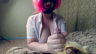 An Interesting Experiment with a Banana came from my Stepsister. Love Cum