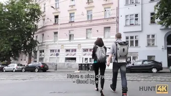 HUNT4K. Goddess lady forgets about her nerdy bf when meets