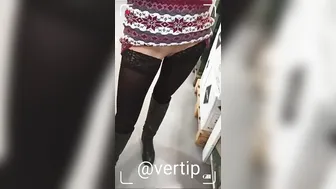 Vertipopka Vertip outdoor walk without lingerie. Intense wifey.
