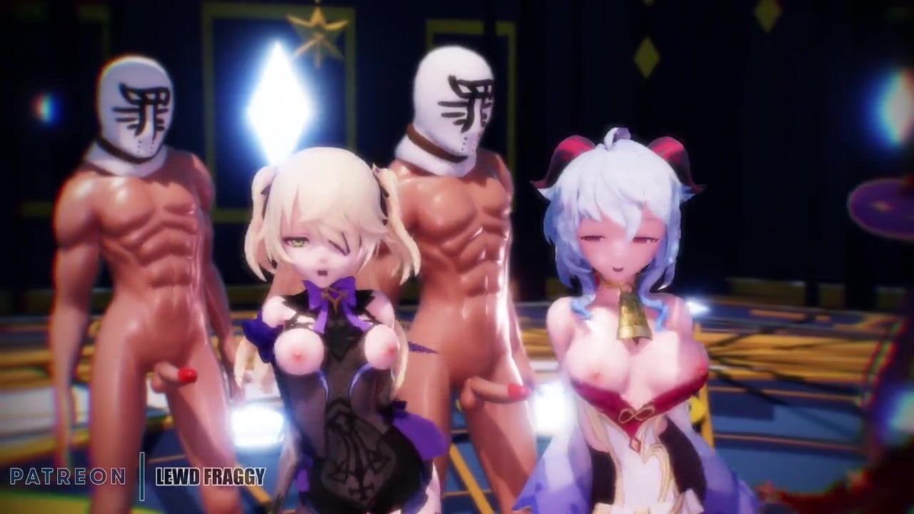 Anime Sex Party - Genshin Impact - Group Dance & Sex Party [UNCENSORED ANIME 4K MMD 60fps]  4kPorn.XXX
