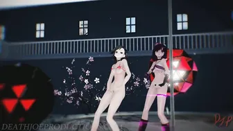 MMD R18 Mitsu and Kaat - Stunning Night Kiss 1100