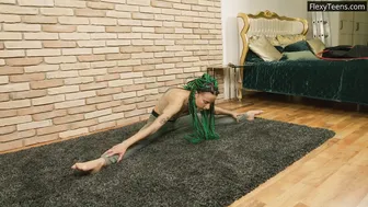 Braided teen Didy Komod best gymnast you have ever seen