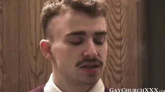 Religious twinks pound bareback after forbidden confession