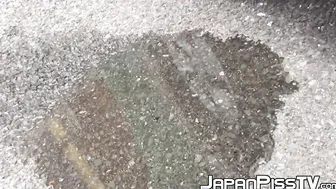 Japanese voyeur found ladies peeing in public