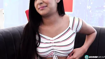 Latina Teen Binky Masturbates and Cums for the Camera