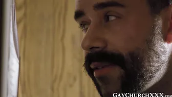 Big dick catholic priest drills twink bareback in confession