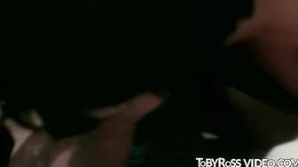 Retro handsome young gay sucking cute jocks cock in car