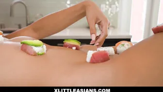 Asian Mina Luxx Rammed to the Hilt in the Kitchen