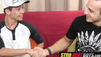 Please porn video – Tattooed stud gets a blowjob from his little twink bud