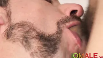 Latino daddy with manly beard raw pounding his lover
