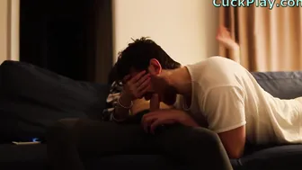 Romantic Femdom Dildo Sucking Blowjob Cumshot