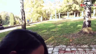 Real public online date with german big tits milf POV