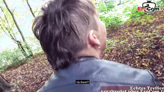Pov Date porn video – German mature milf public pick up outdoor date in Park