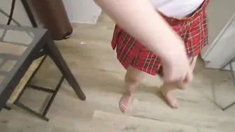 nerdy stepsister gives a helping hand