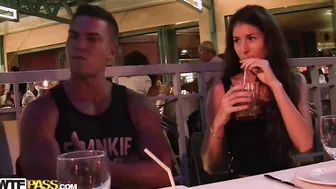 Hardcore banging in the open at night with my young gf