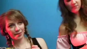 Lecherous coeds enjoy hard student group sex