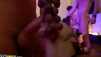 Wild student group sex on Halloween night