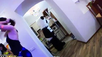 Student party sex video with Panda boy