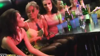 Real college girls seduce a stripper