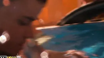 B-day college fuck party in the pool