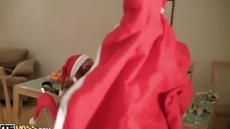 How filthy hot student girls celebrate X-mas