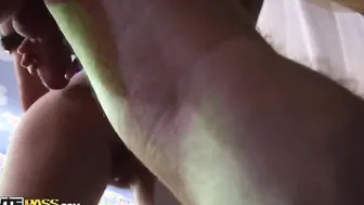 Wild girls and boys fuck in a night club