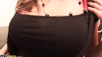 Super hot college fucking with a busty cutie