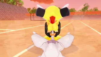 Pokemon - Vespiquen Jerks Mewtwo - 3D Anime