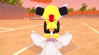 Pokemon - Vespiquen Jerks Mewtwo - 3D Anime